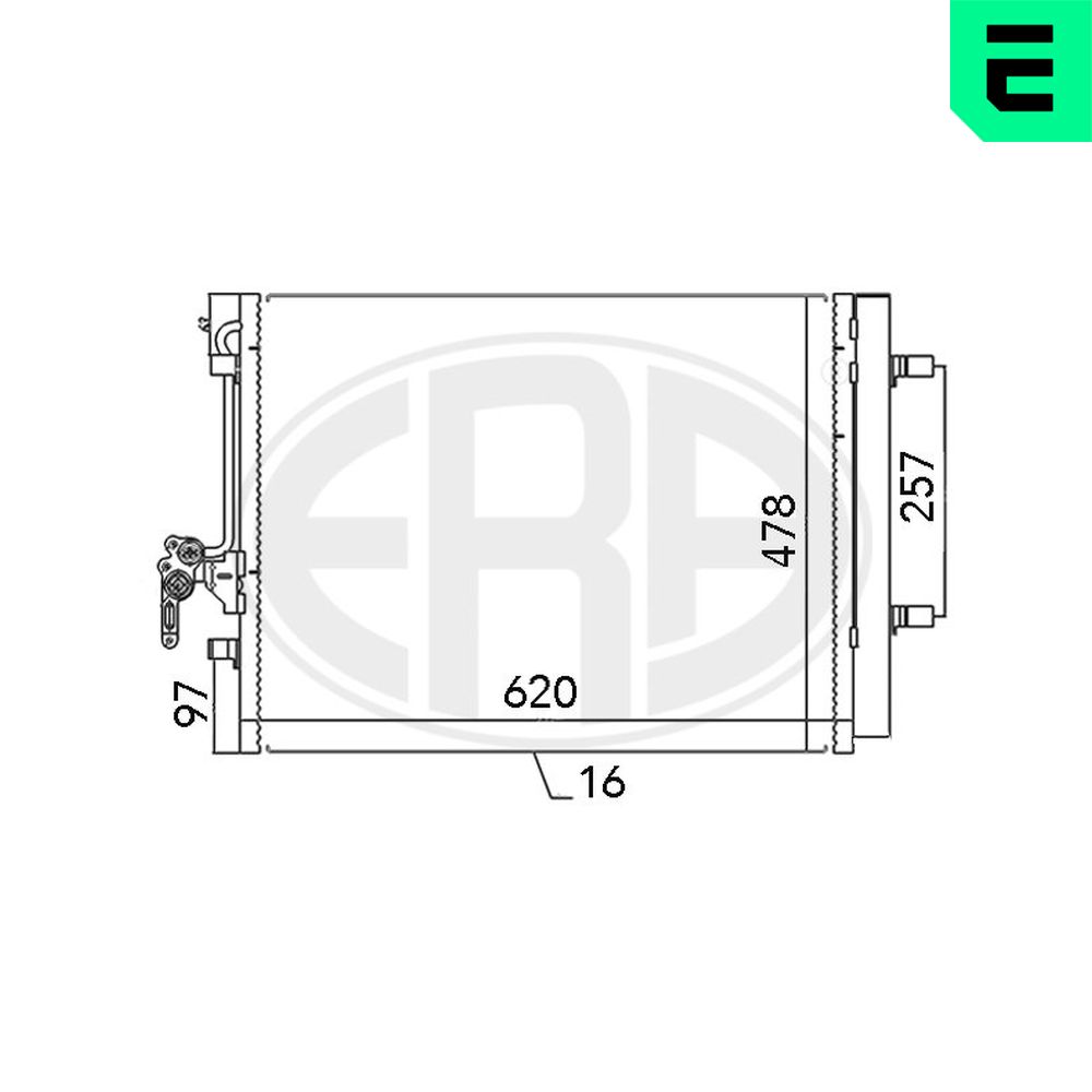Condenser, air conditioning - 667115 ERA