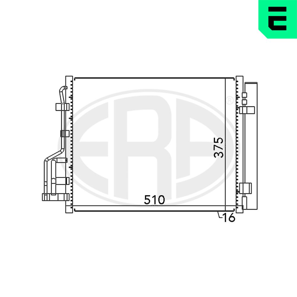 Condenser, air conditioning - 667122 ERA