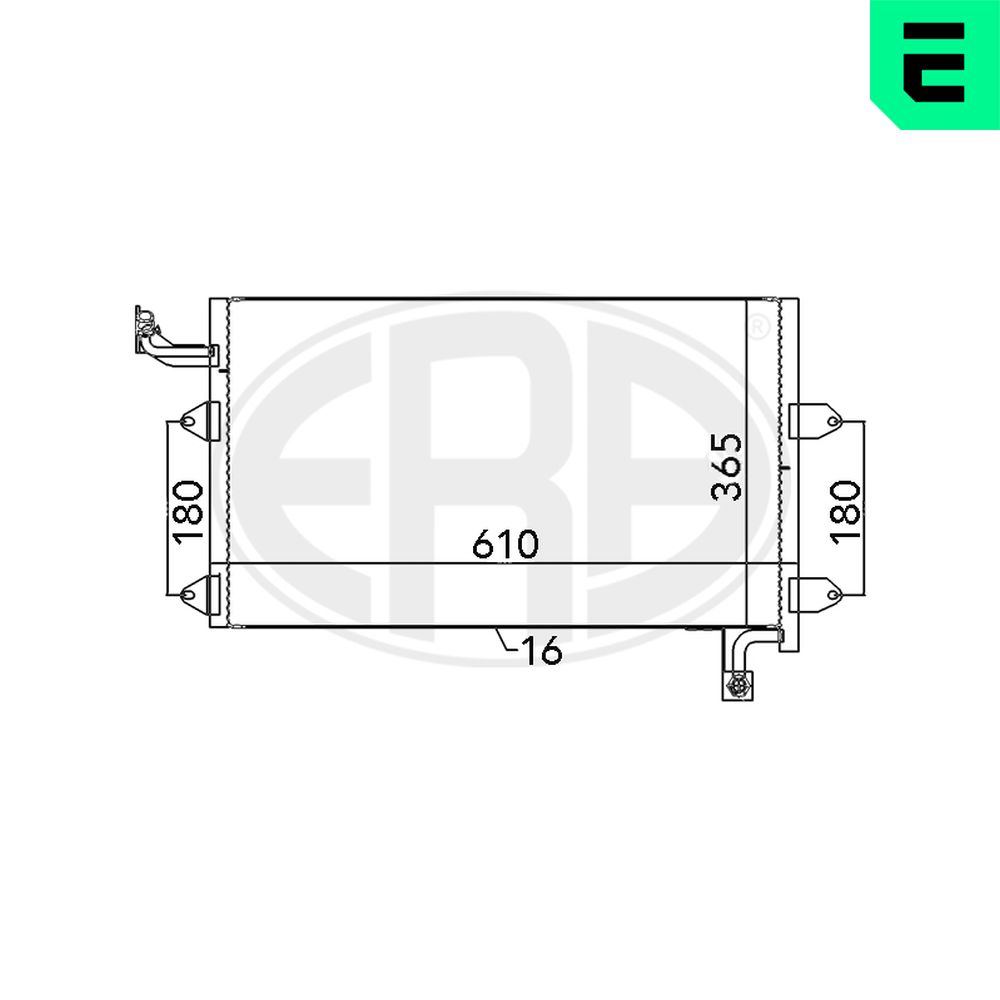 Condenser, air conditioning - 667138 ERA
