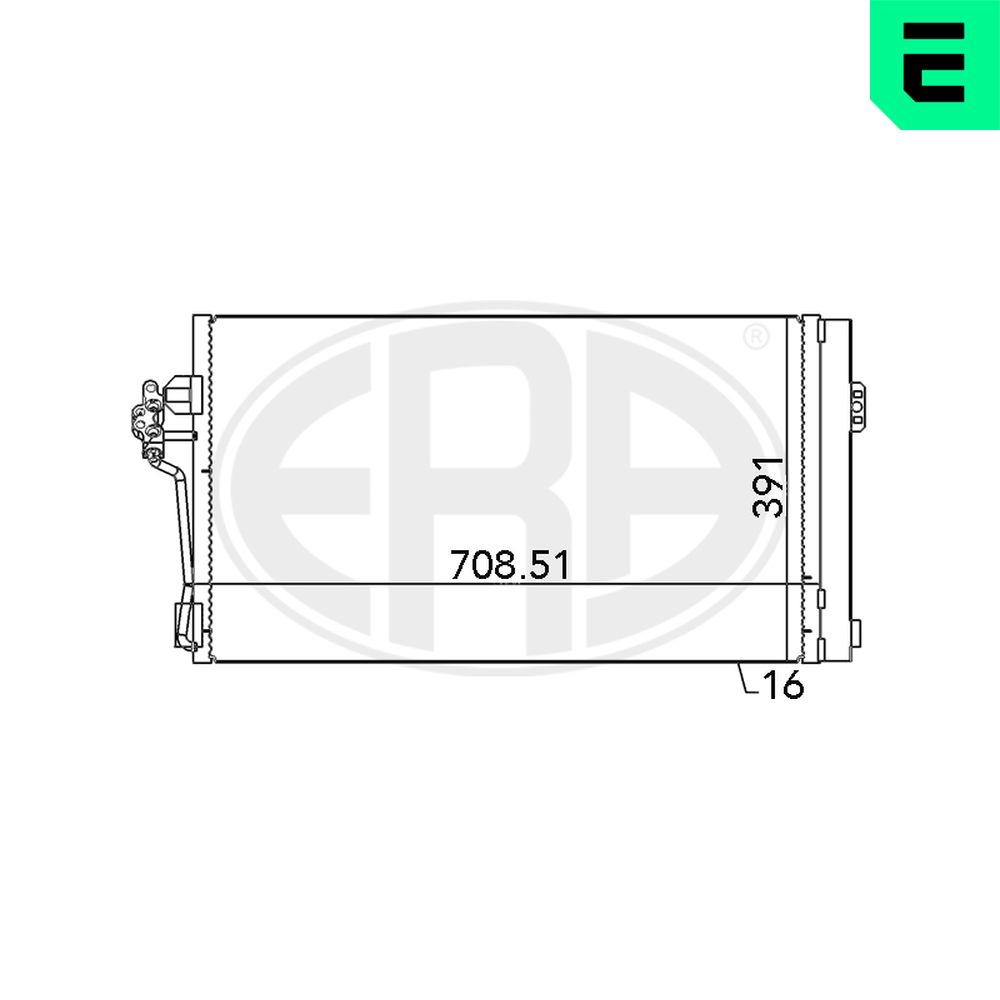 Condenser, air conditioning - 667139 ERA