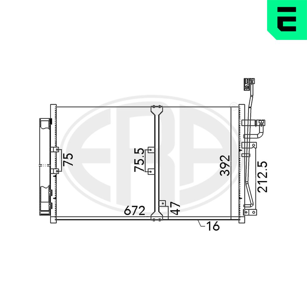 Condenser, air conditioning - 667140 ERA