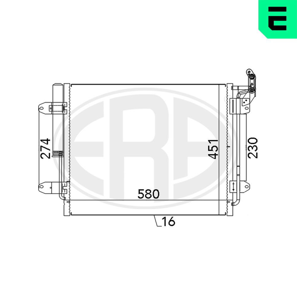 Condenser, air conditioning - 667142 ERA