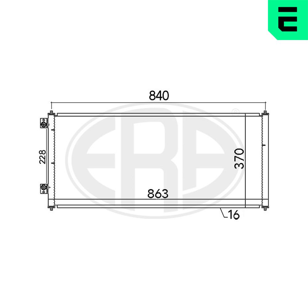 Condenser, air conditioning - 667144 ERA