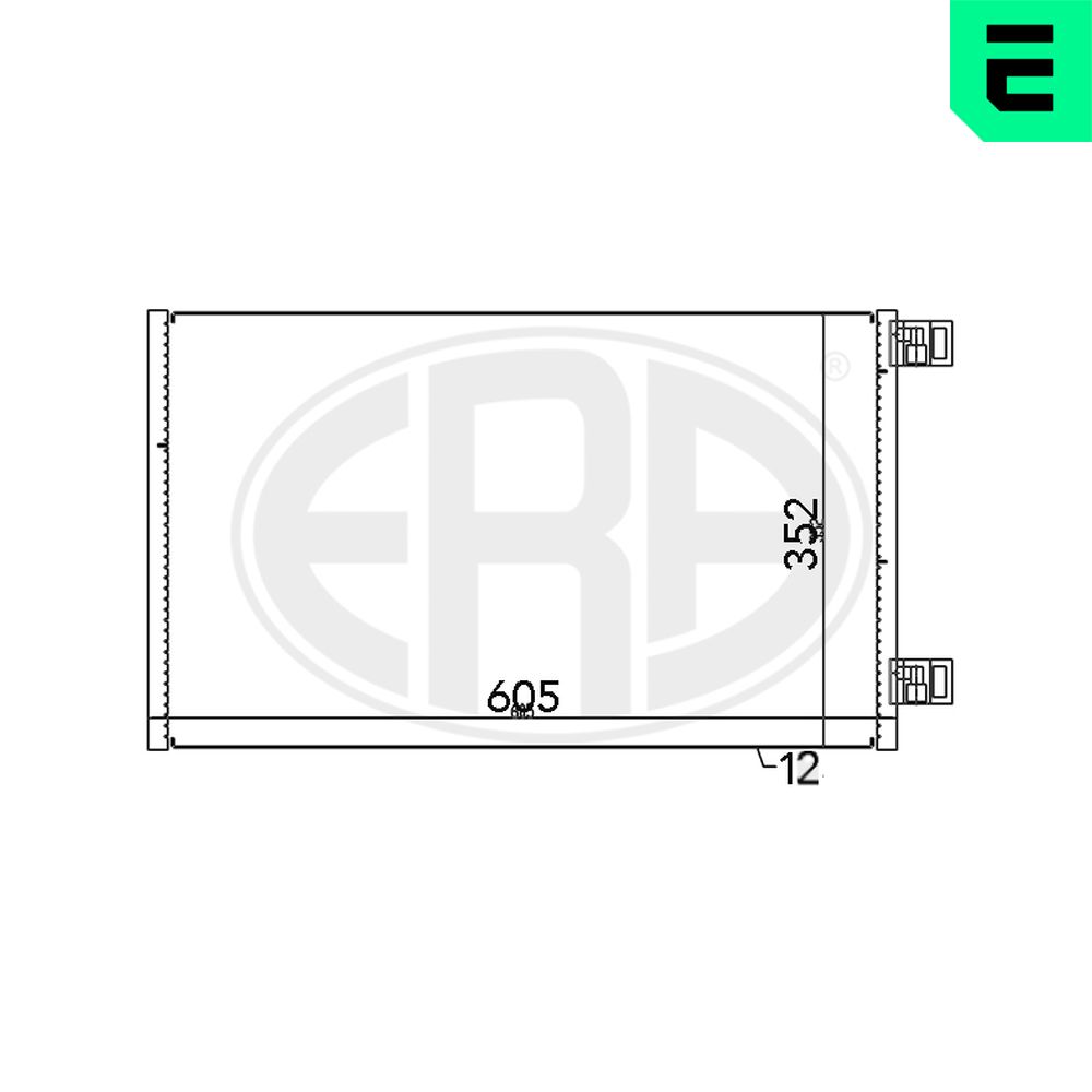 Condenser, air conditioning - 667148 ERA