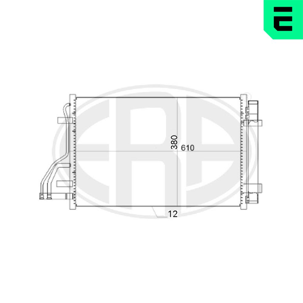 Condenser, air conditioning - 667151 ERA