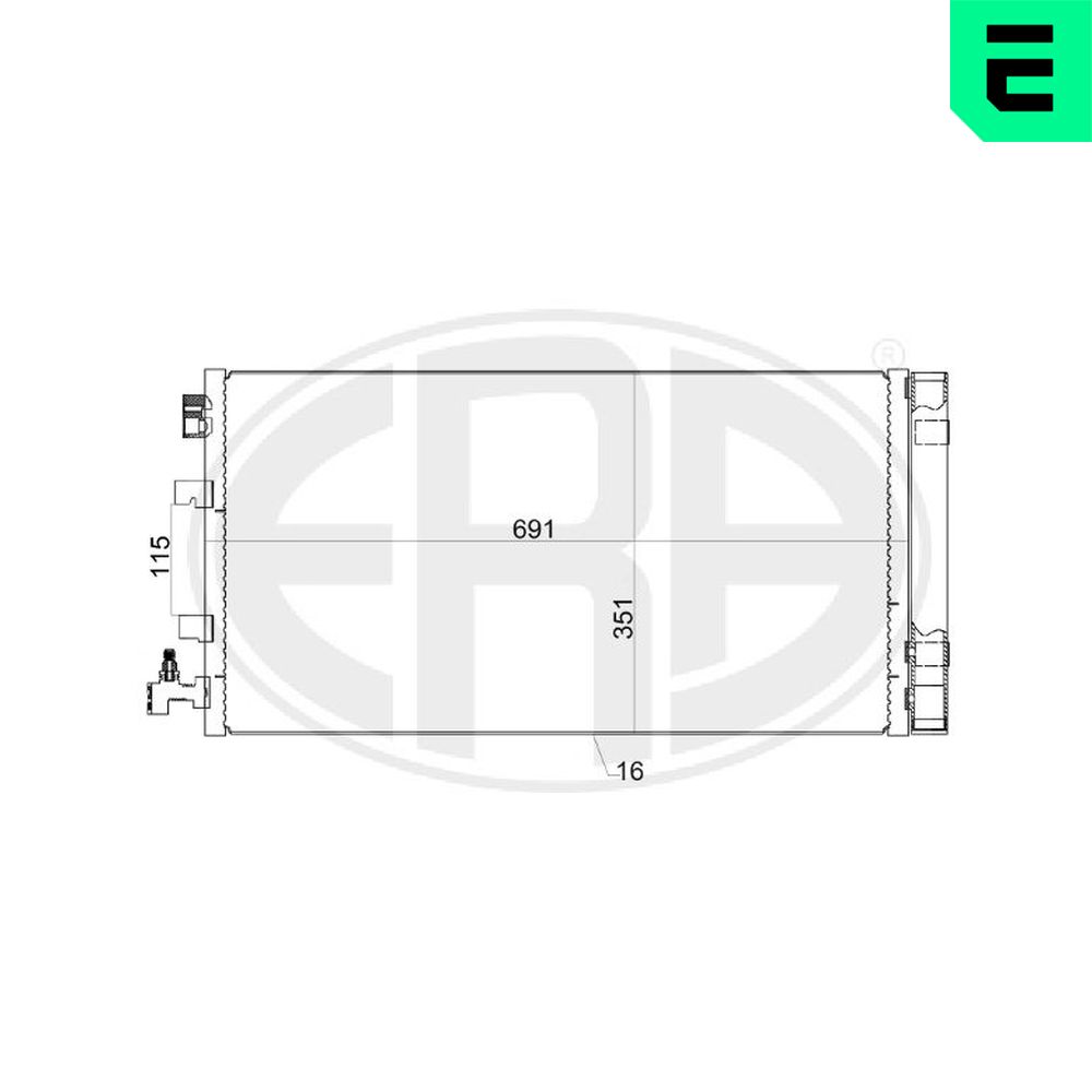 Condenser, air conditioning - 667155 ERA