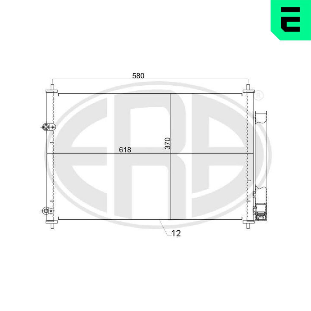 Condenser, air conditioning - 667161 ERA