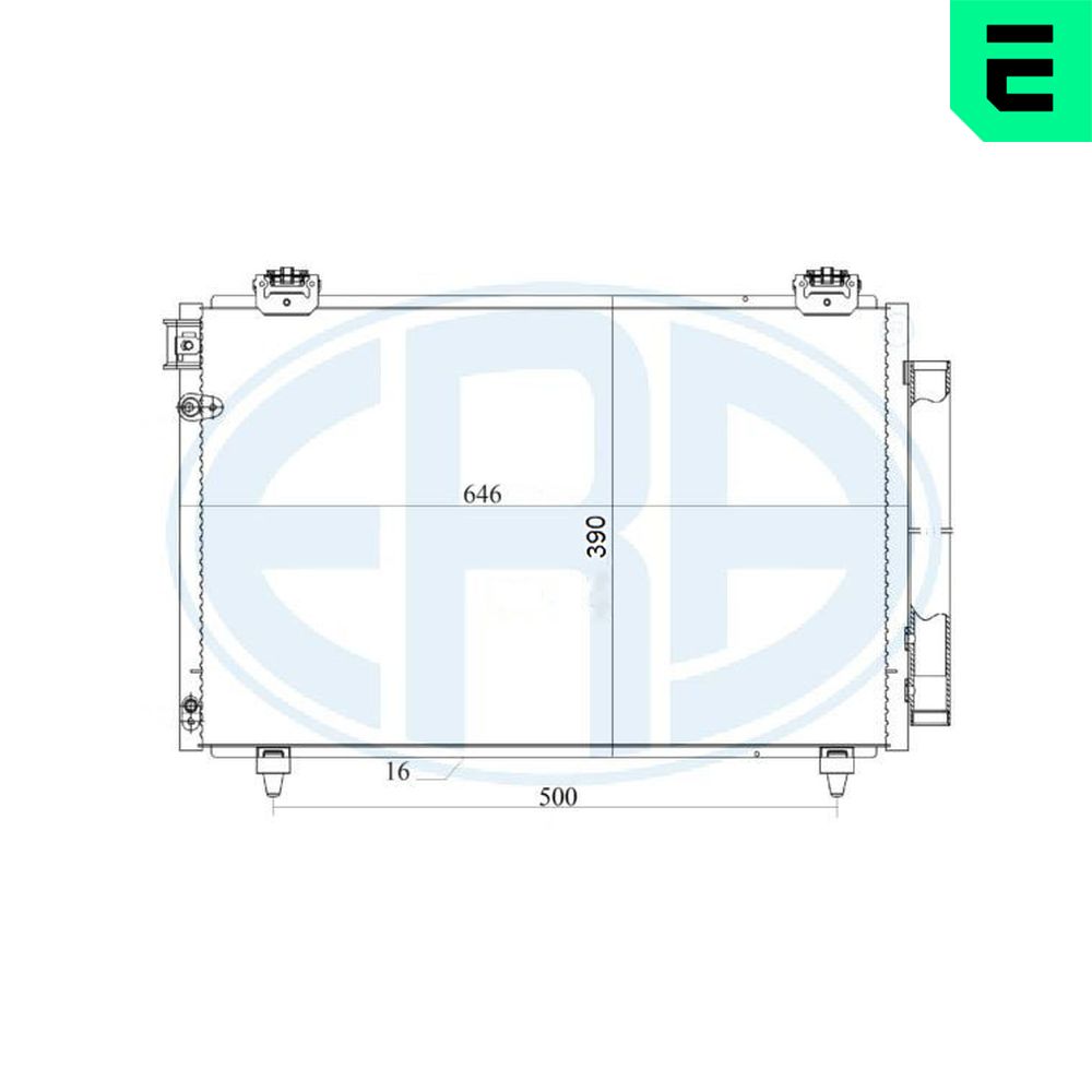Condenser, air conditioning - 667179 ERA
