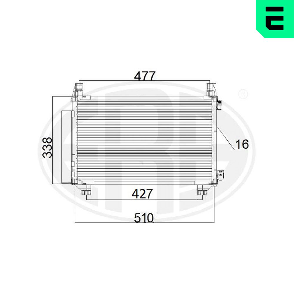 Condenser, air conditioning - 667185 ERA