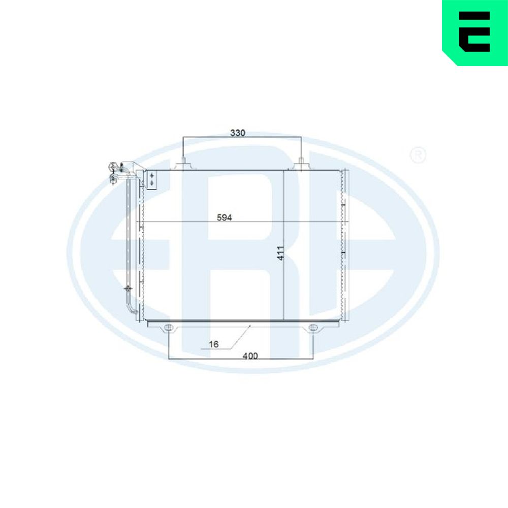 Condenser, air conditioning - 667239 ERA