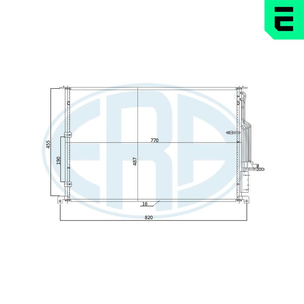 Condenser, air conditioning - 667270 ERA