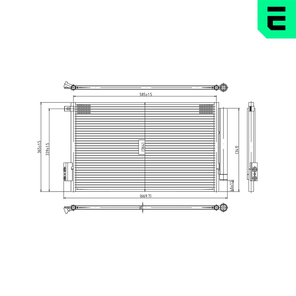 Condenser, air conditioning - 667271 ERA