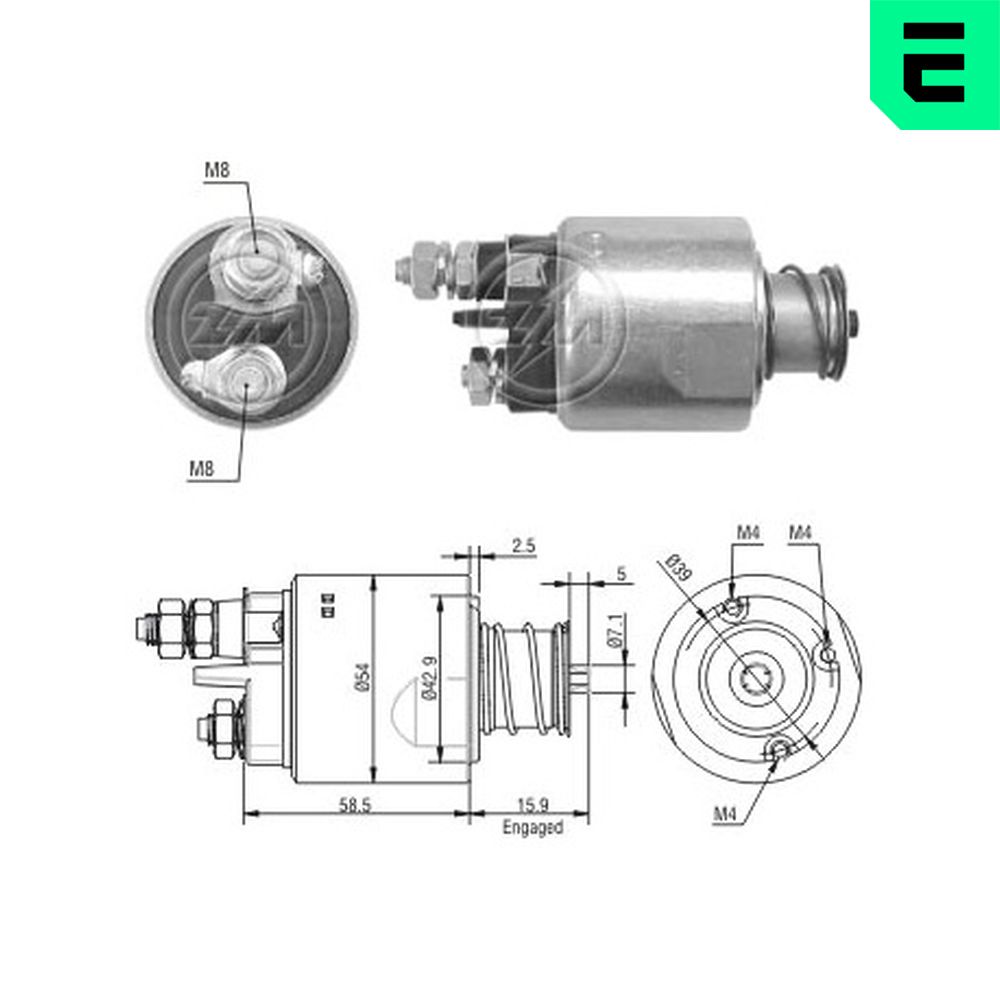 Elettromagnete, Motore d'avviamento - ZM1495 ERA