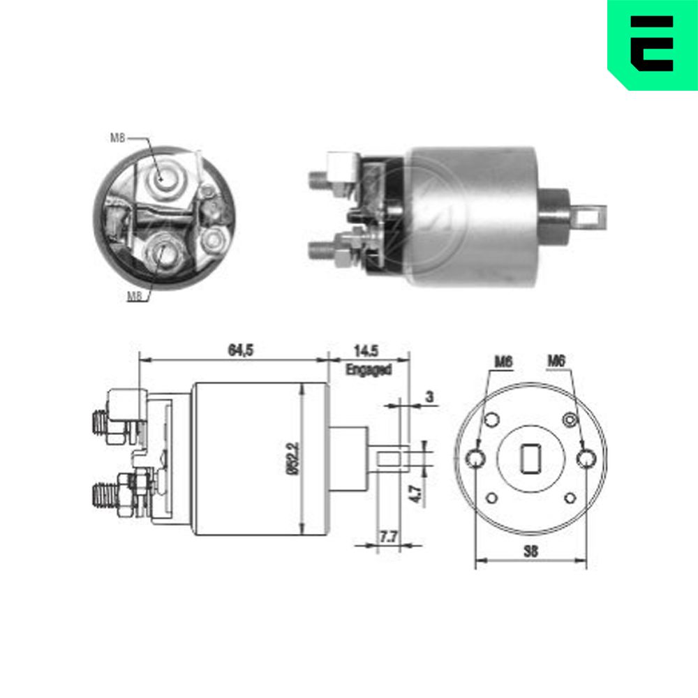 Тяговое реле, стартер - ZM2710 ERA