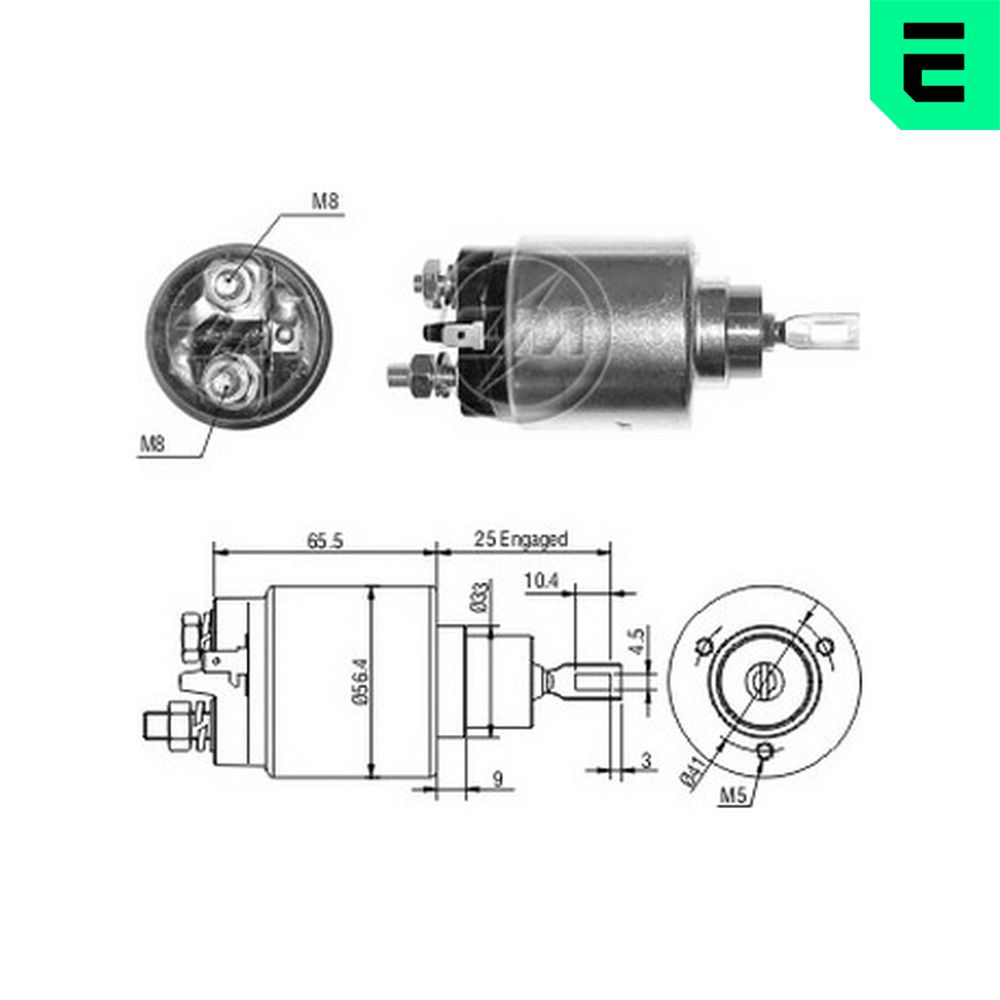 Solenoid Switch, starter - ZM2777 ERA