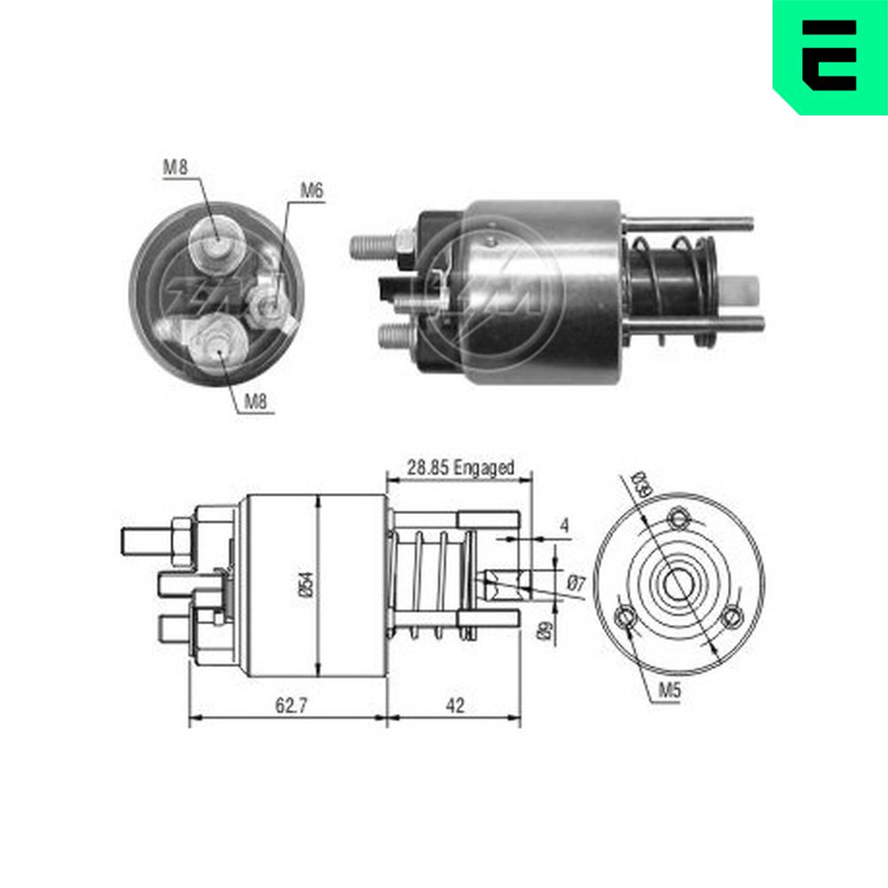 Solenoid Switch, starter - ZM3395 ERA