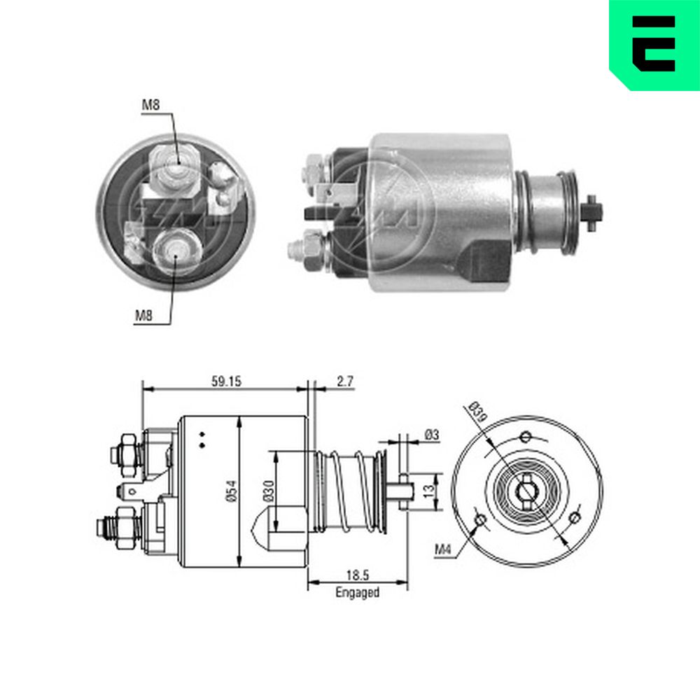 Elettromagnete, Motore d'avviamento - ZM3491 ERA