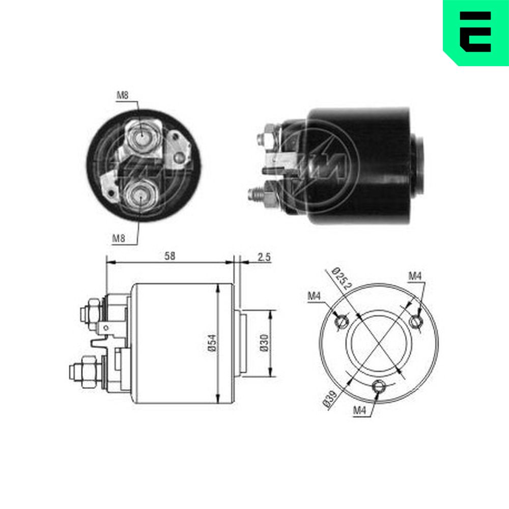Solenoid Switch, starter - ZM491 ERA