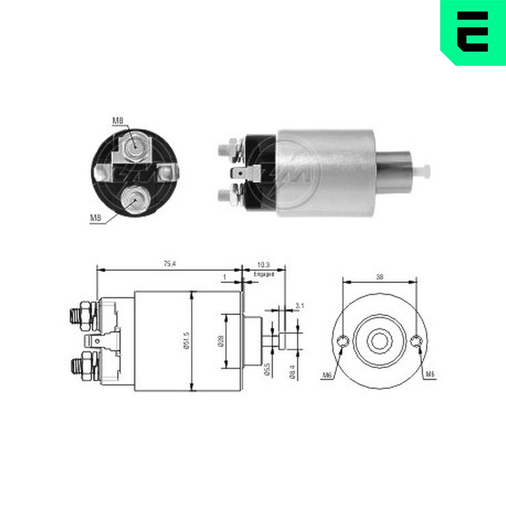 Elettromagnete, Motore d'avviamento - ZM4993 ERA