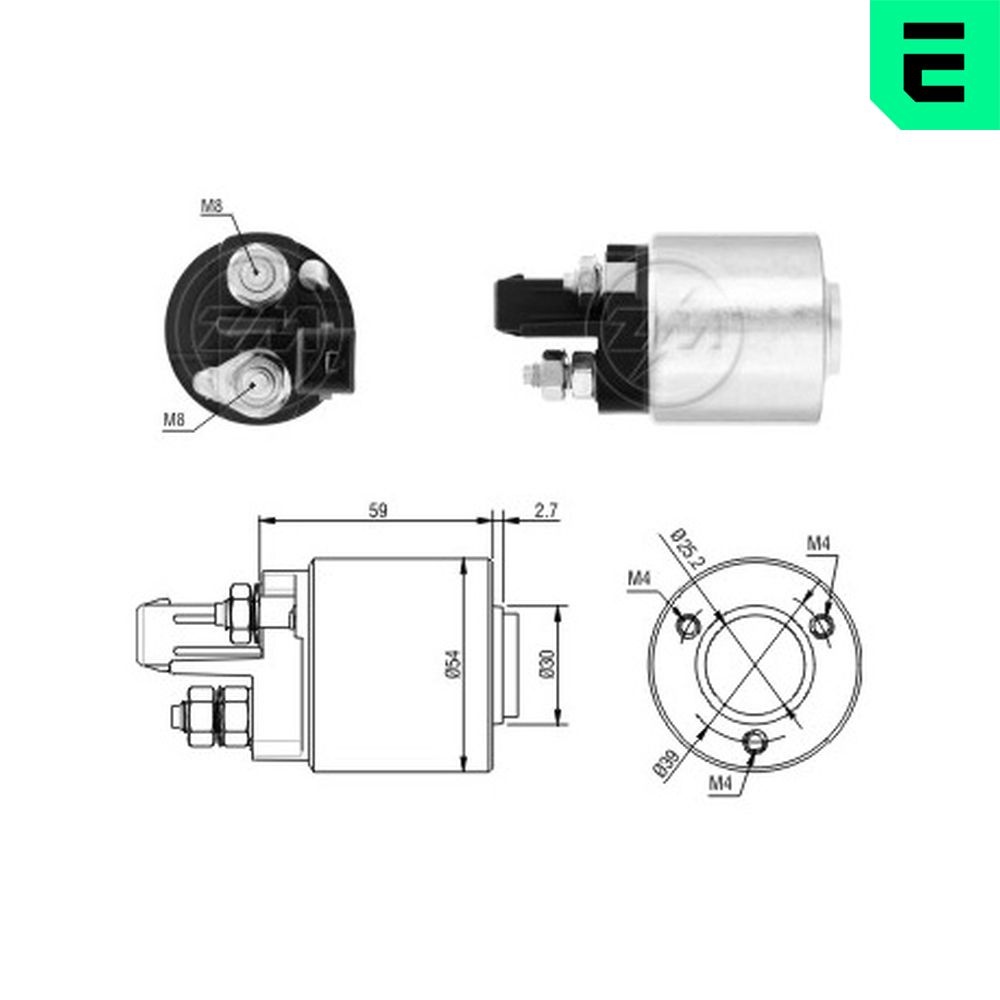 Solenoid Switch, starter - ZM5492 ERA