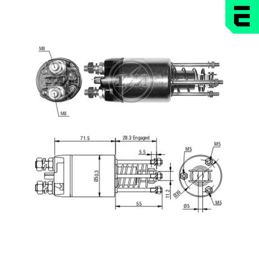 Solenoid Switch, starter - ZM5651 ERA