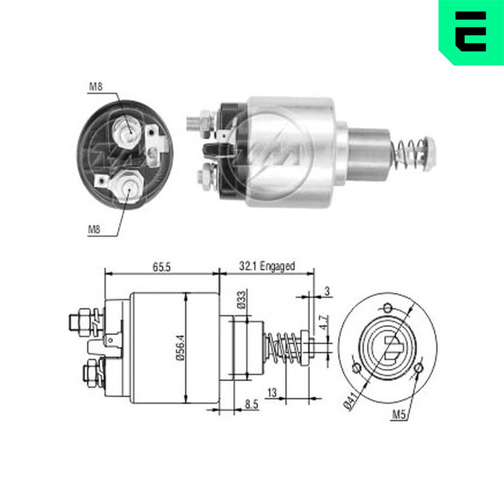 Elettromagnete, Motore d'avviamento - ZM676 ERA