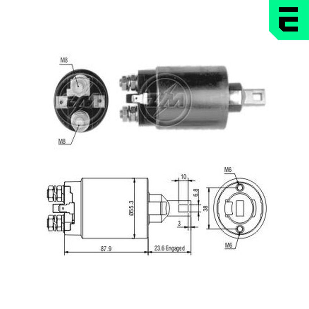 Elettromagnete, Motore d'avviamento - ZM893 ERA
