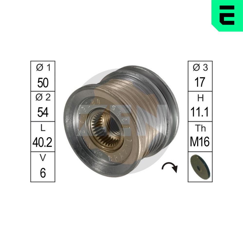 Alternator Freewheel Clutch - ZN5395 ERA