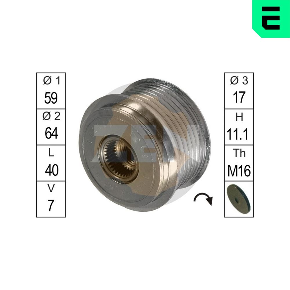Dispositivo ruota libera alternatore - ZN5431 ERA