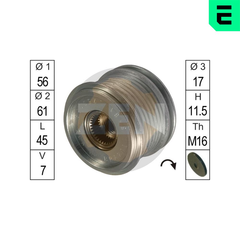 Dispositivo ruota libera alternatore - ZN5461 ERA