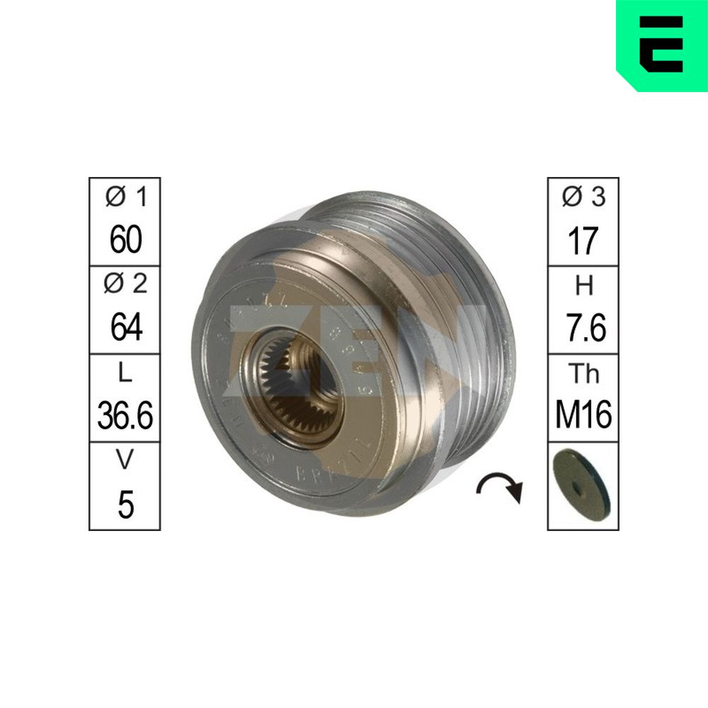 Dispositivo ruota libera alternatore - ZN5466 ERA