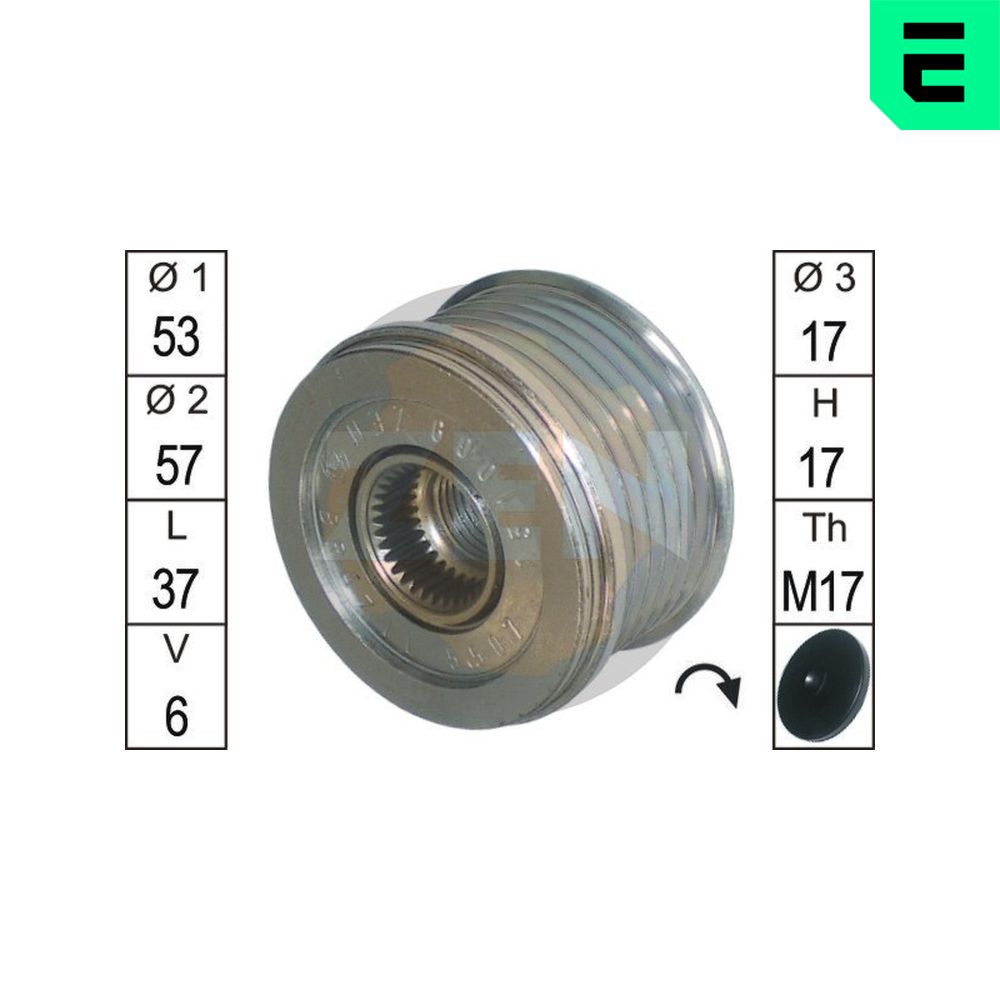 Alternator Freewheel Clutch - ZN5507 ERA