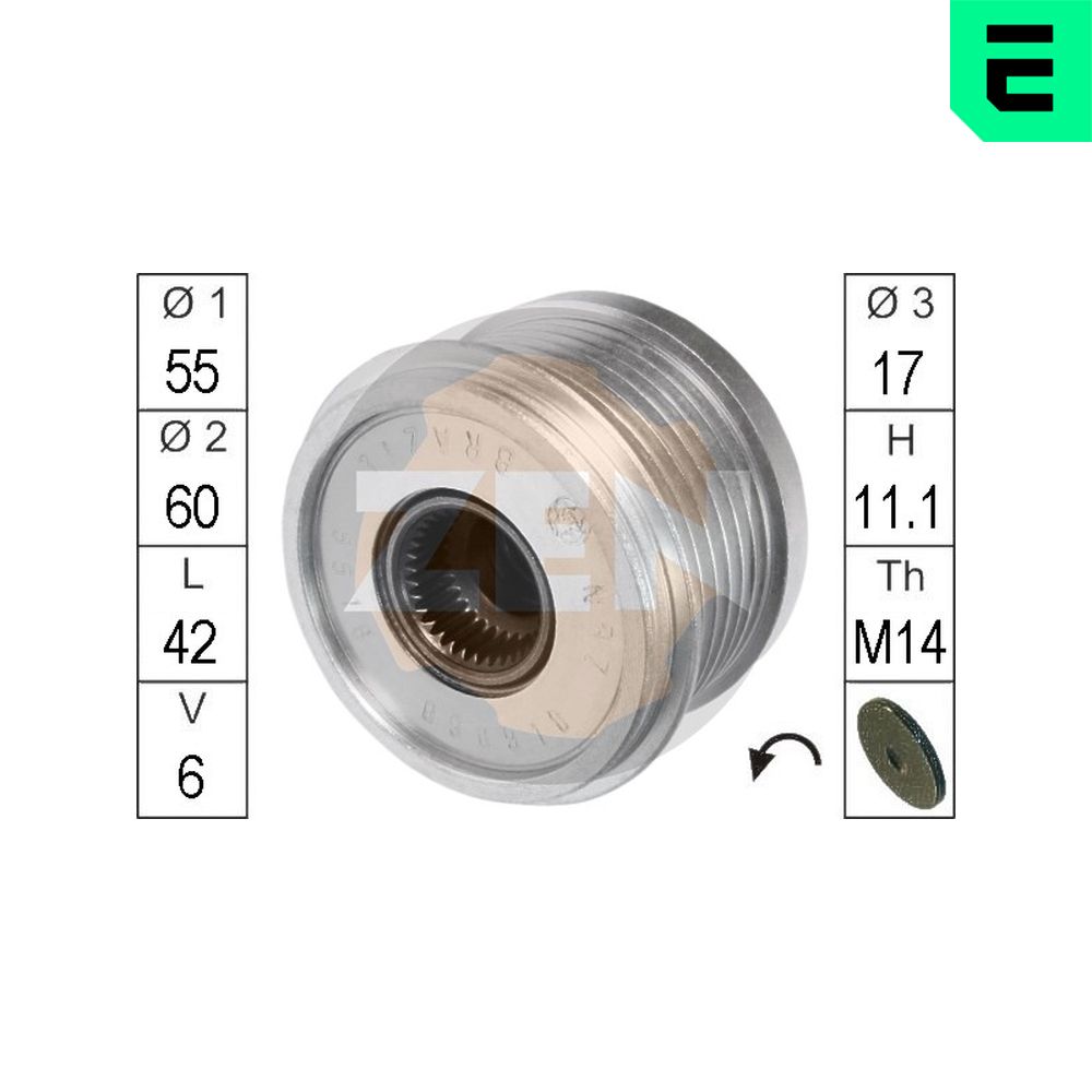 Dispositivo ruota libera alternatore - ZN5516 ERA