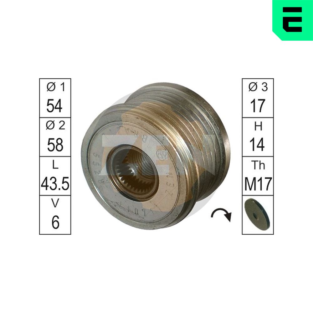 Механизм свободного хода генератора - ZN5528 ERA