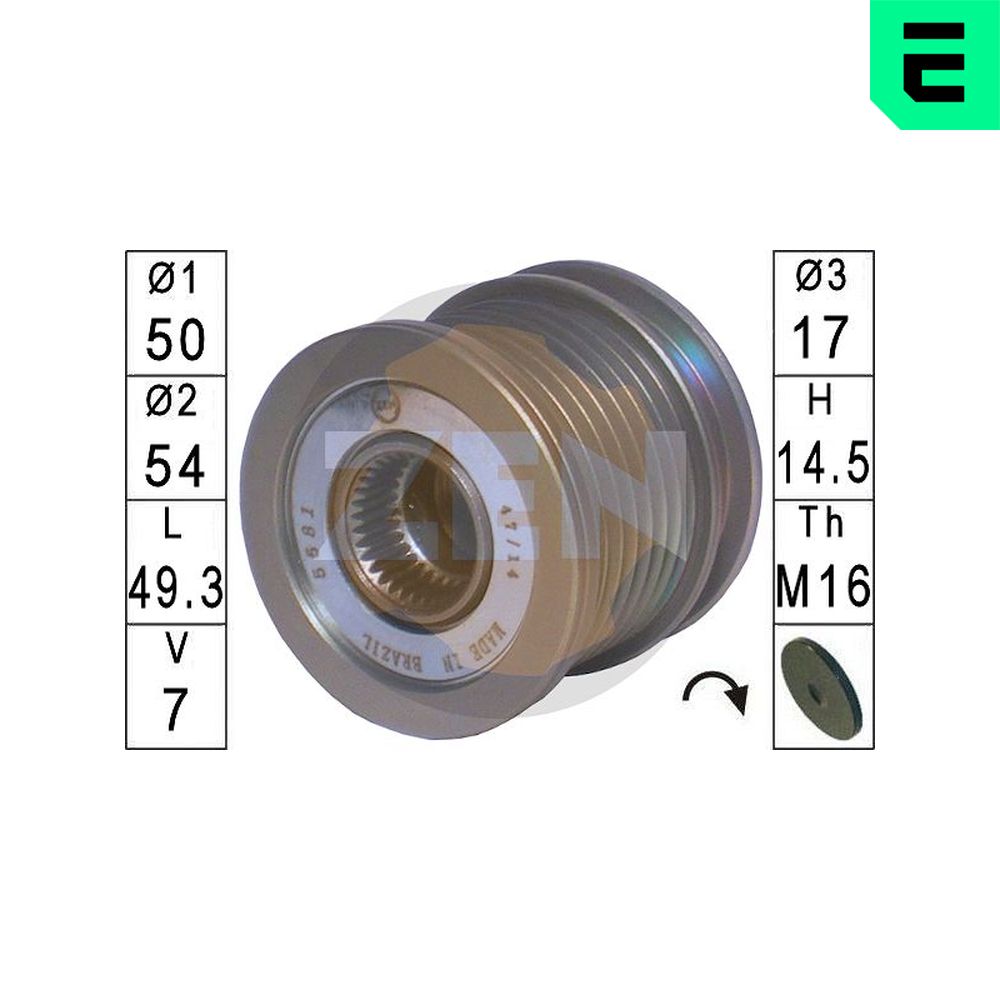 Alternator Freewheel Clutch - ZN5581 ERA