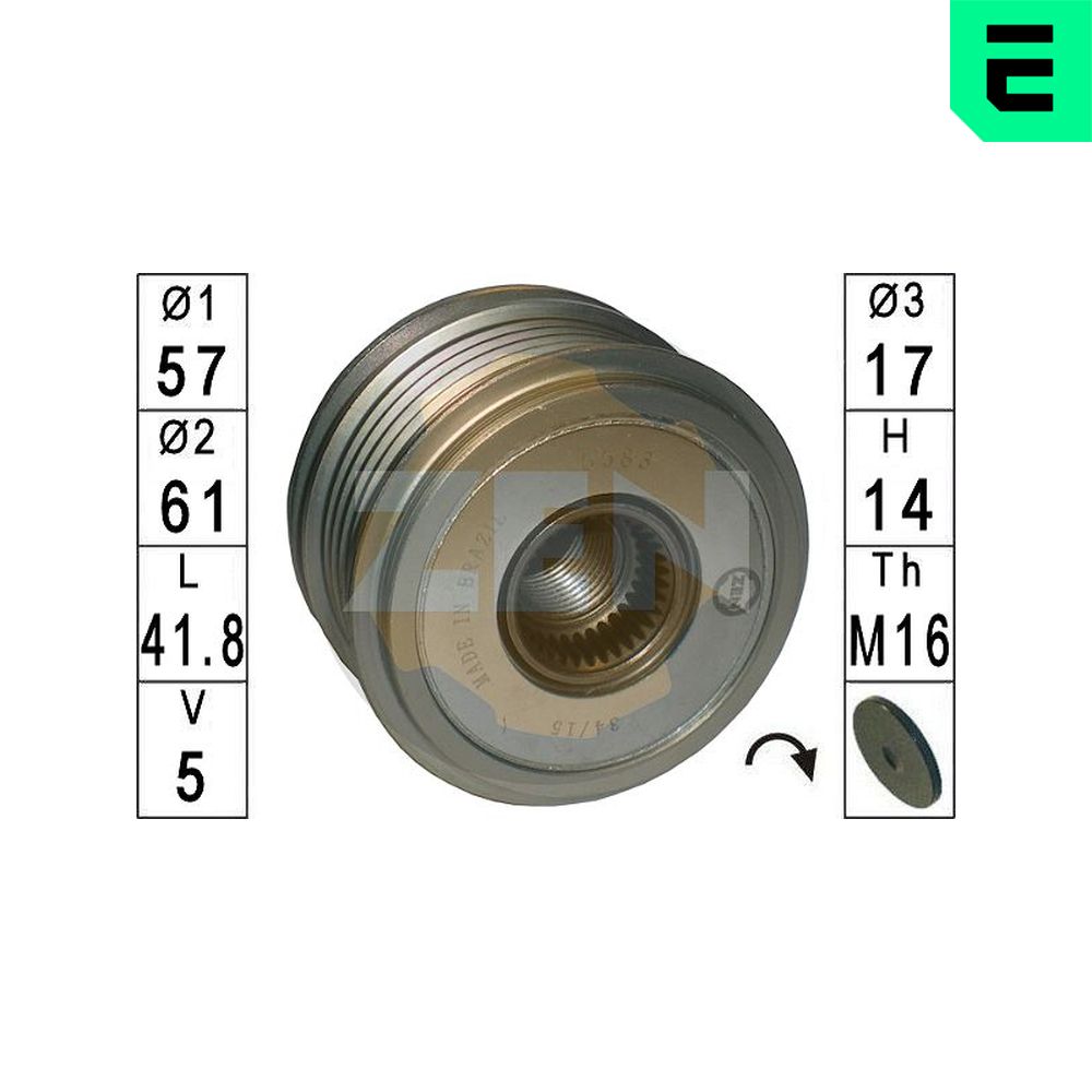 Alternator Freewheel Clutch - ZN5583 ERA