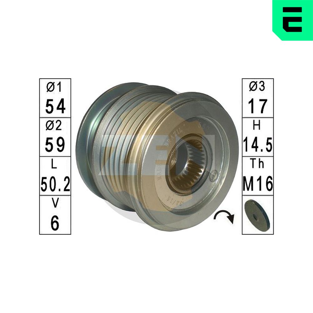 Dispositivo ruota libera alternatore - ZN5624 ERA