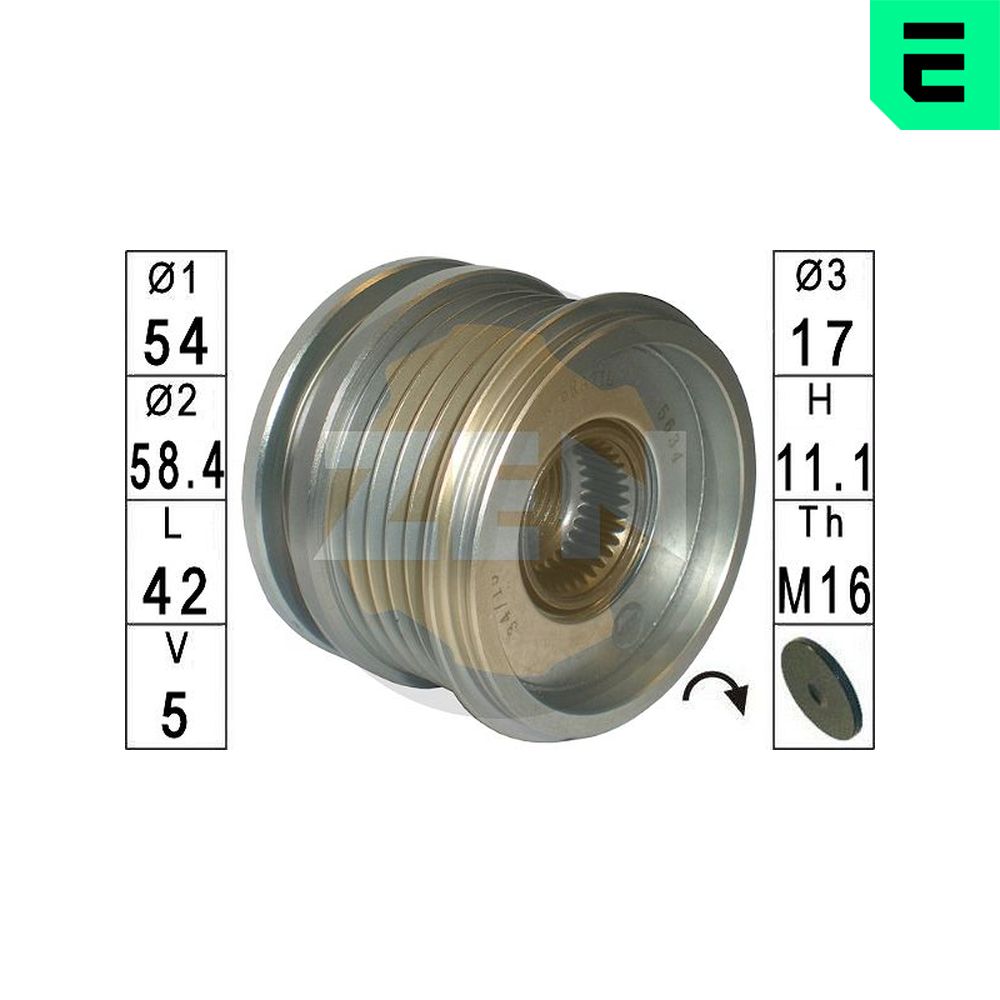 Dispositivo ruota libera alternatore - ZN5634 ERA