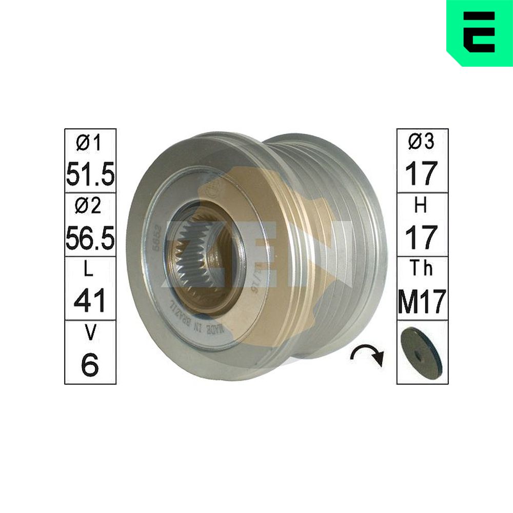 Dispositivo ruota libera alternatore - ZN5652 ERA