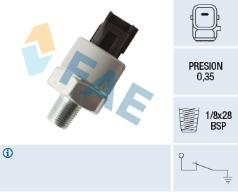 Interruttore a pressione olio - 12549 FAE