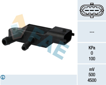 Sensore, Pressione gas scarico - 16105 FAE