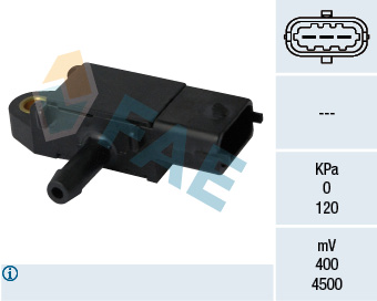 Sensore, Pressione gas scarico - 16108 FAE