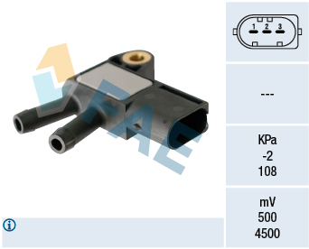 Sensore, Pressione gas scarico - 16116 FAE