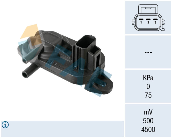 Sensor, exhaust pressure - 16121 FAE
