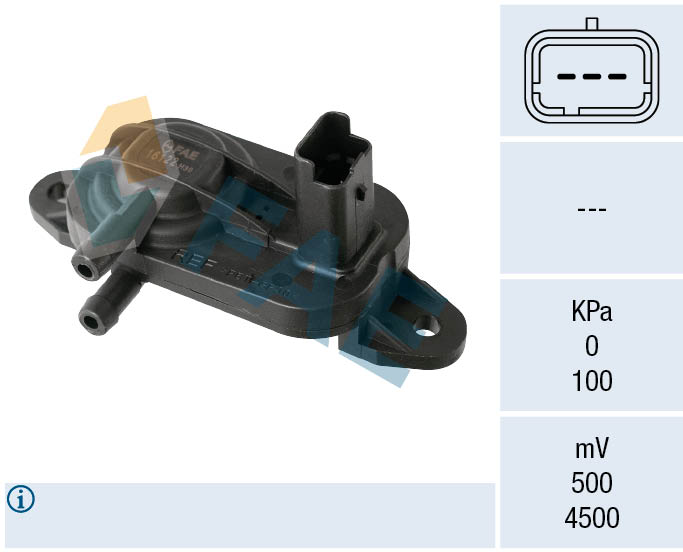 Sensor, exhaust pressure - 16122 FAE