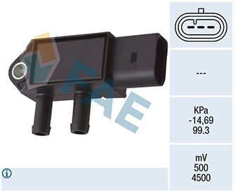 Sensore, Pressione gas scarico - 16143 FAE