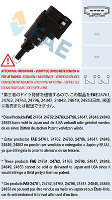 Brake Light Switch - 24763 FAE