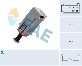Switch, clutch control (cruise control) - 24790 FAE