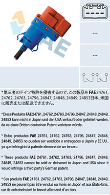 Brake Light Switch - 24796 FAE