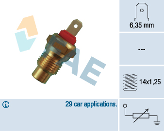 Sensore, Temperatura refrigerante - 31590 FAE